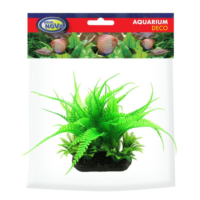 AQUA NOVA plastikinis augalas paparčiai 13cm