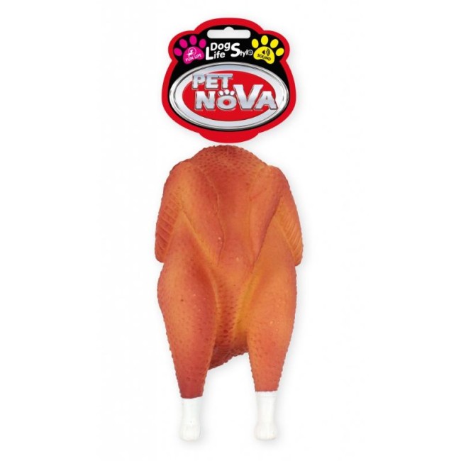 PET NOVA CHICKEN GRILL vinila žaislas suņiem 19cm 3gab