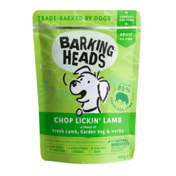 BARKING HEADS Chop Lickin' Lamb konservi suņiem ar jēra gaļu 300g