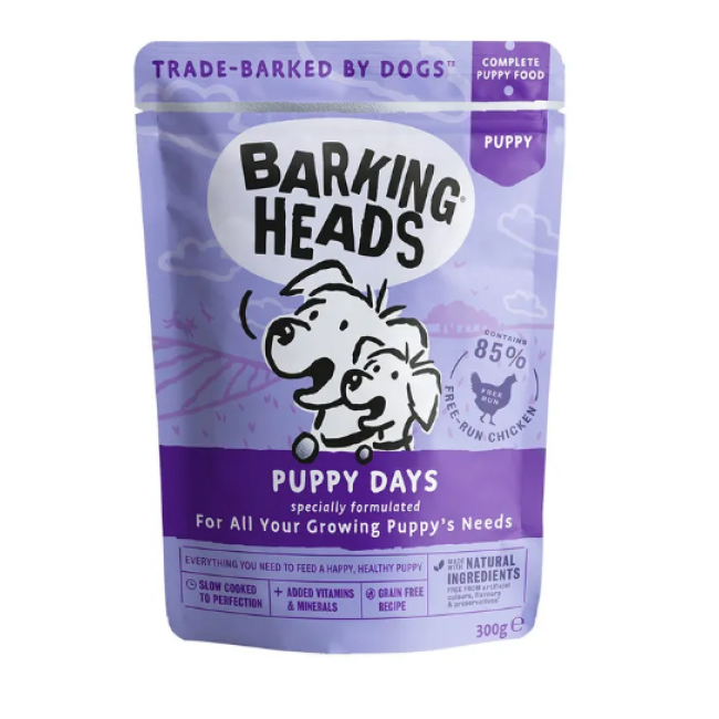 BARKING HEADS Kucīšu Dienas konservi kucēniem 300g
