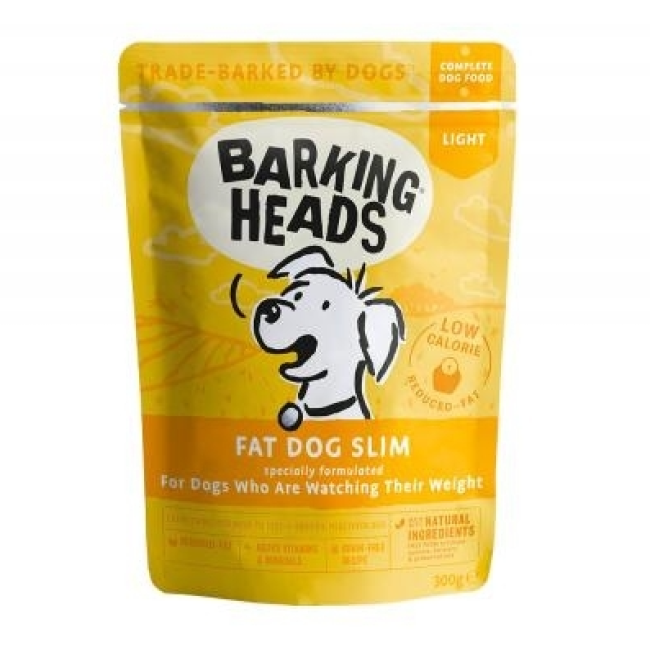 BARKING HEADS Wet Fat Dog Slim lieknėjantiems 300g 10vnt