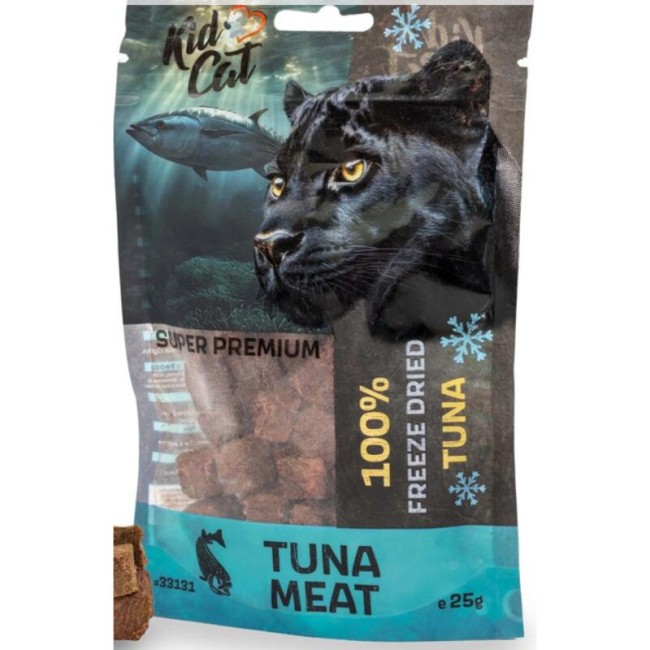 KIDCAT 100% liofilizuoti tuno kubeliai katėms, 25 g