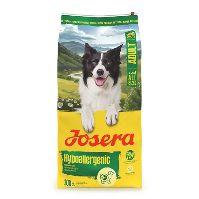 Josera Hypoallergenic begrūdis sausas pašaras jautriems šunims su vabzdžių baltymais, 12,5 kg