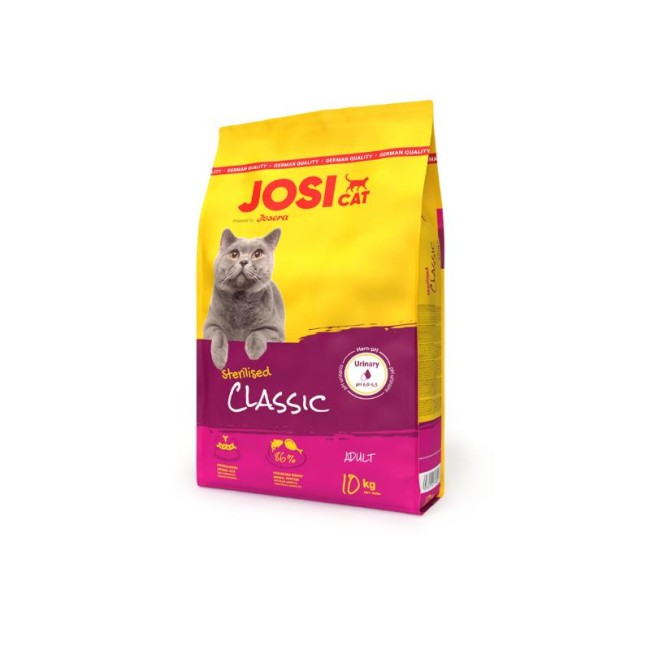 JOSICAT Classic – visavertis sausas pašaras suaugusioms katėms 10kg