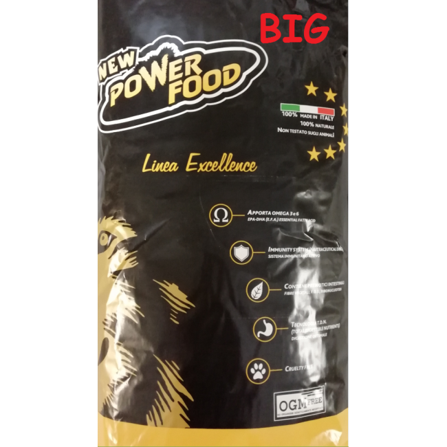 POWER FOOD Ideāls BIG barība lieliem suņiem ar liellopu 20kg