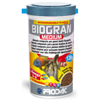 PRODAC BIOGRAN MEDIUM vidutinės granulės žuvims 100ml 45g