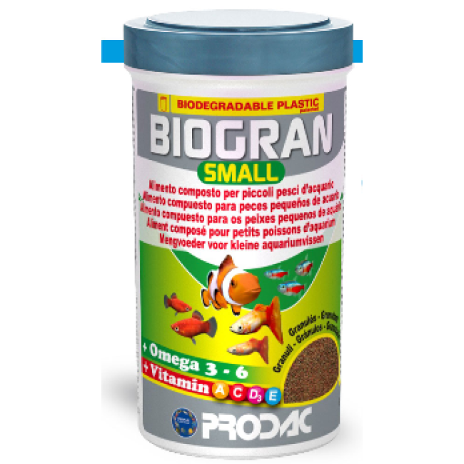 PRODAC BIOGRAN SMALL smulkios granulės žuvims 100ml 45g