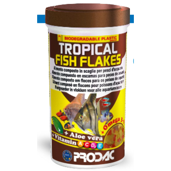 PRODAC TROPICAL FISH FLAKES dribsniai tropinėms žuvims 100ml 20g