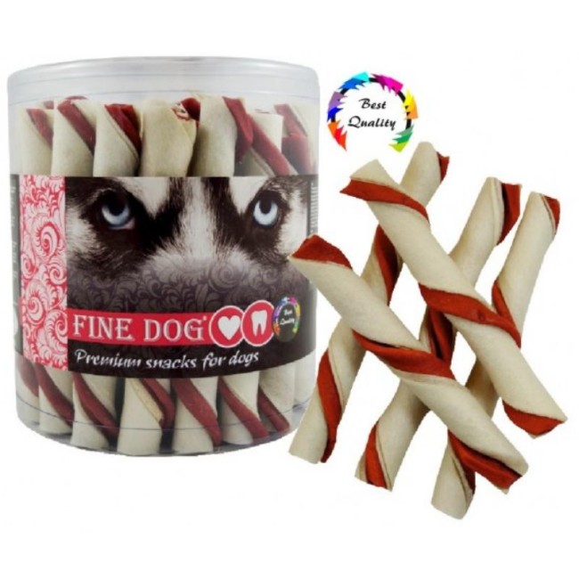 FINE DOG Roll lazdelė su jautiena, 12 cm, 35 vnt.