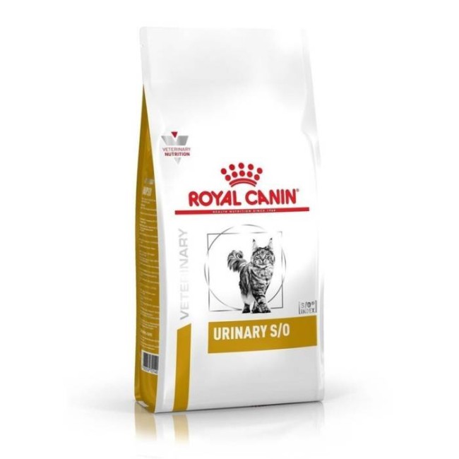 Royal Canin Veterinary Urinary S/O sausā barība kaķiem struvīta akmeņu šķīdināšanai, 7 kg