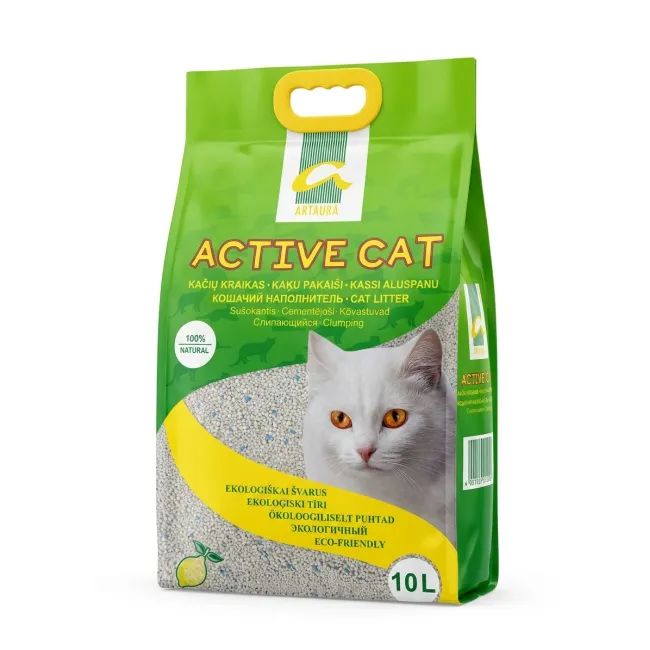 Active Cat bentonitinis citrinų kvapo kraikas 10l
