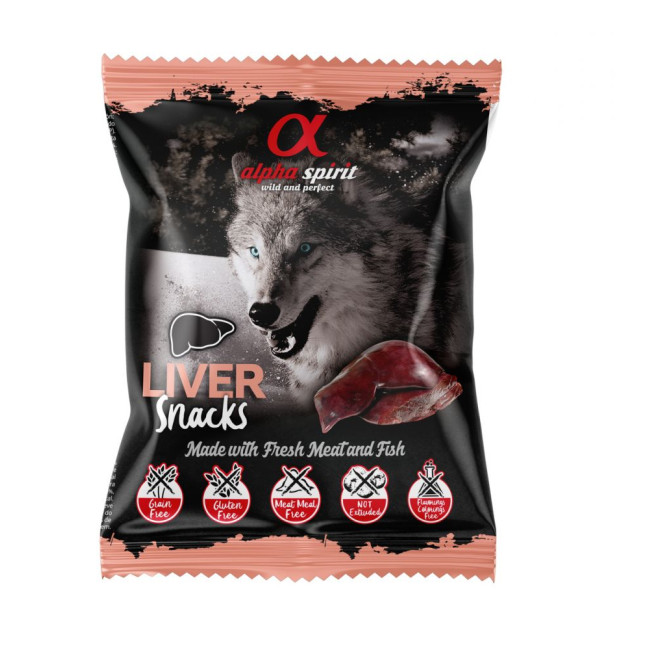 ALPHA SPIRIT SNACKS DOG gardumi suņiem ar aknām 50g
