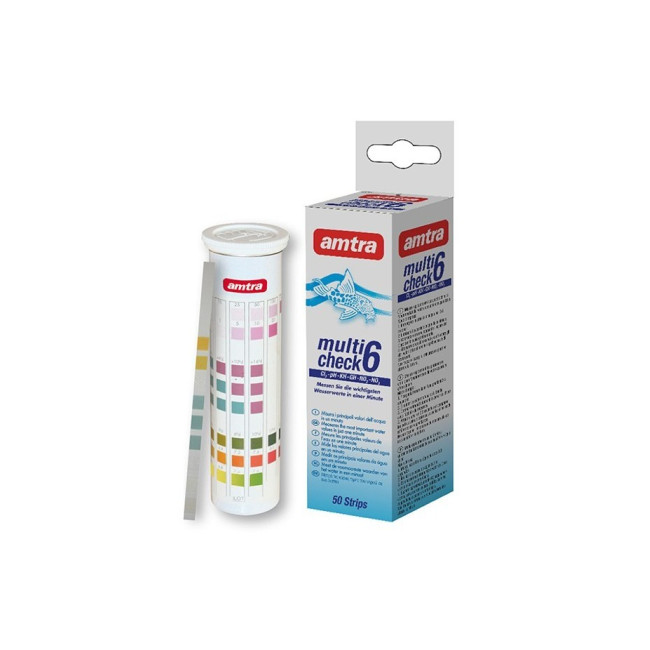 AMTRA MULTICHECK 6IN1 vandens testas 50vnt
