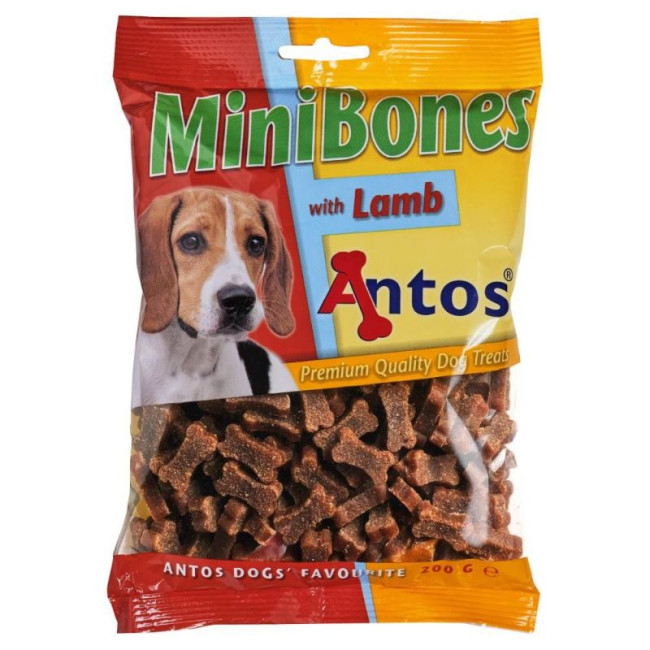 ANTOS Mini Bones Duo Lamb mazi kauliņi ar jēra gaļu 200g (25)