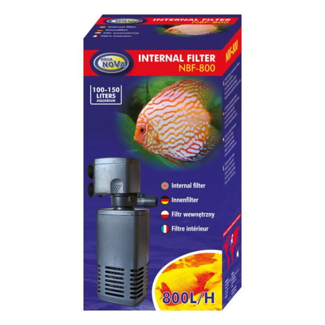 AQUA NOVA vidinis filtras 800l/h 100-150l