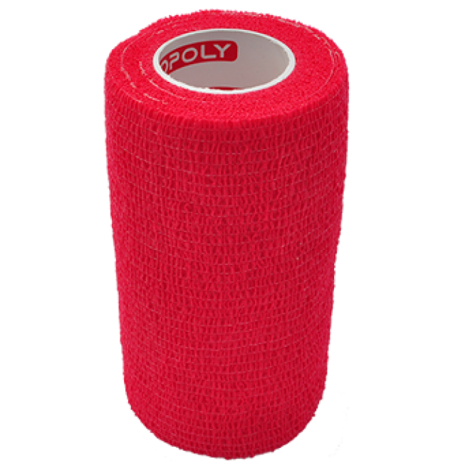 COPOLY saistvads dzīvnieku brūcēm sarkans 10x450cm