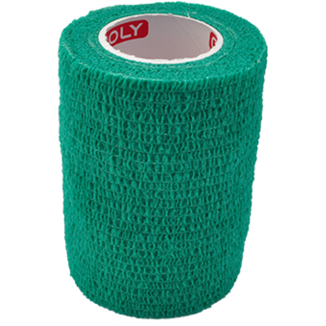 COPOLY pārsējs dzīvnieku brūcēm zaļš 7.5x450cm