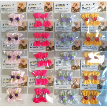 CROCI BEAUTY CHIC kaspinėlis su gumele 2vnt 3.5cm