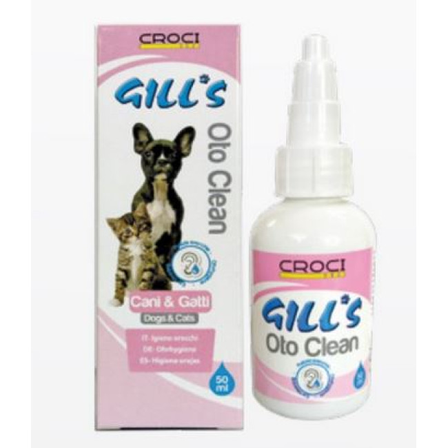 CROCI GILL'S OTO-CLEAN ausu tīrīšanas līdzeklis 50ml