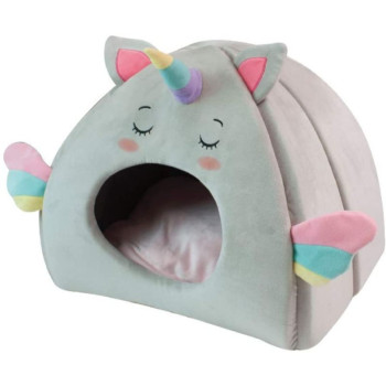 CROCI Pet bed Fluffy Unicorn gulta-namiņš kaķim