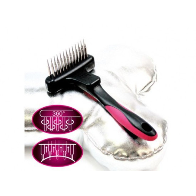 CROCI Šukos - grėblys 2 eilių besisukantys/judantys dantukai