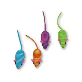 CROCI Kaķim rotaļlieta krāsainas neilona pelītes 5cm