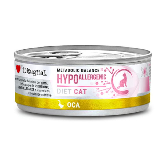 DISUGUAL Hypoallergenic konservas katėms su žąsiena 85g (12)
