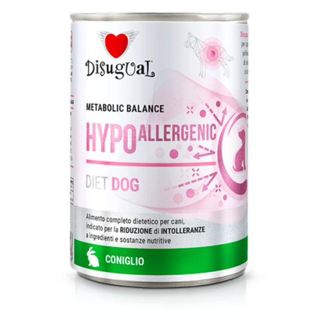 DISUGUAL Hypoallergenic konservas šunims su triušiena 400g (6)