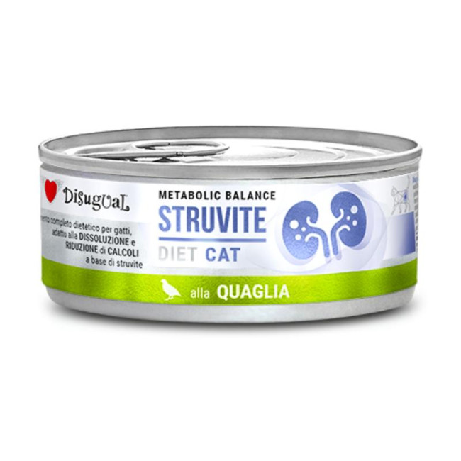 DISUGUAL Struvite konservas katėms su putpelėmis 85g (12)