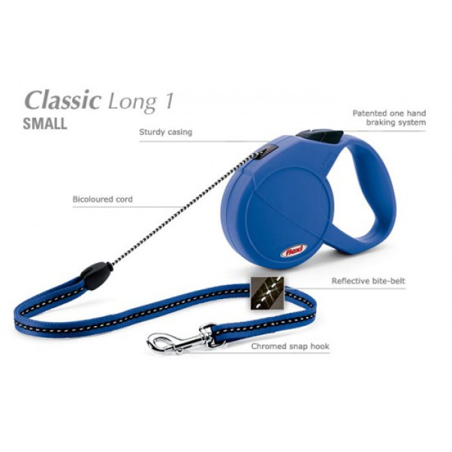 FLEXI CLASSIC (S) 5m zils līdz 12kg