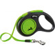FLEXI New Neon Tape žalias pavadėlis M-5m iki 25kg