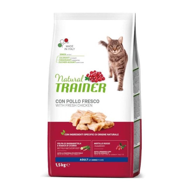 NATURAL TRAINER KAĶIS PIEAUGUŠAIS VISTAS ar vištienu 1.5kg