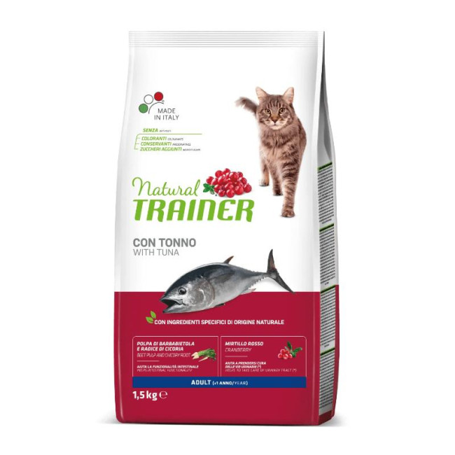 NATURAL TRAINER Kaķis pieaugušajiem tunzivis 1.5kg