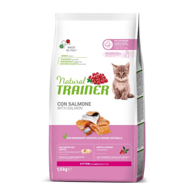NATURAL TRAINER Kaķēnu laša kaķiem 1.5kg (6)