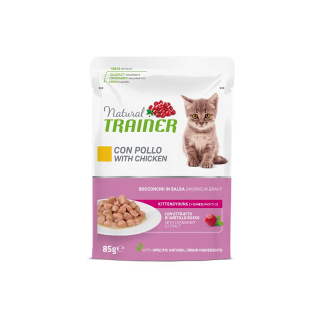 NT Cat Kitten Chicken konservi kaķēniem 85g