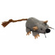 PET NOVA Plush Mouse pliušinė pelė katėms 7x5cm 3vnt
