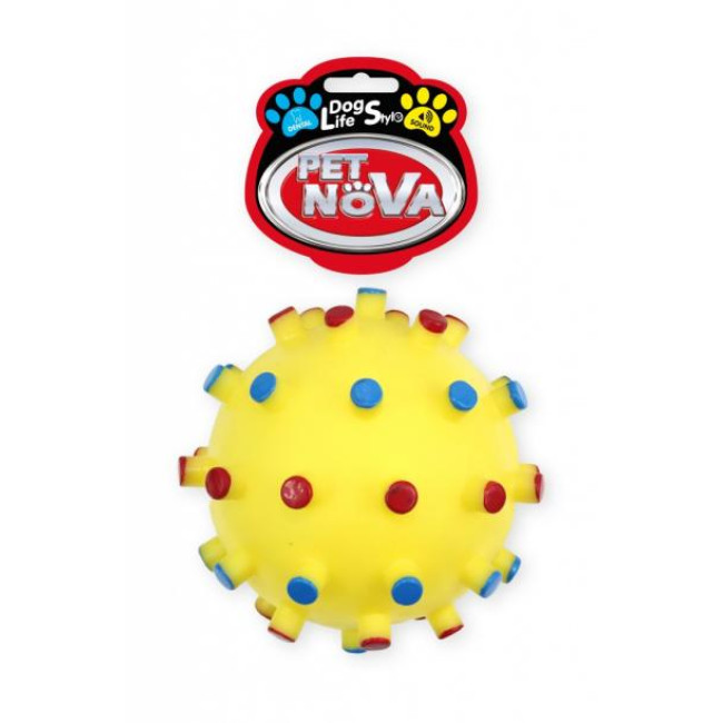 PETNOVA žaislas cypiantis spygliuotas kamuolys 12cm 2vnt