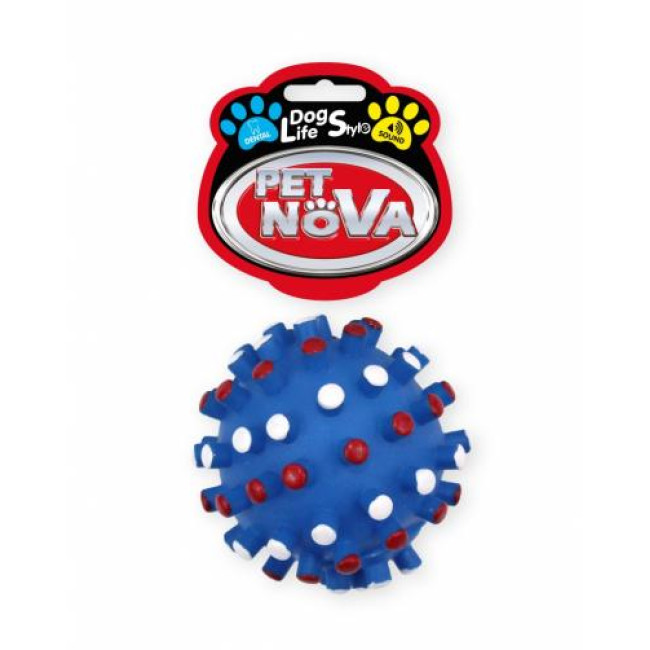 PETNOVA žaislas cypiantis spygliuotas kamuolys 8.5cm 2vnt