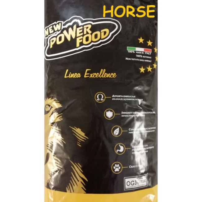 POWER FOOD Energy Horse barība ar zirga gaļu 20kg