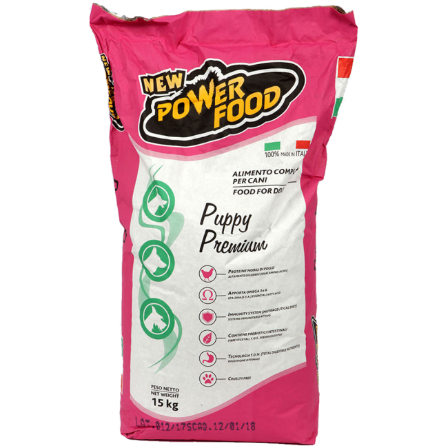 POWER FOOD Premium Puppy pašaras šuniukams 15kg