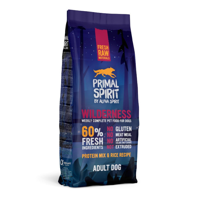 PRIMAL Wilderness Adult Dog mitra barība suņiem 12kg