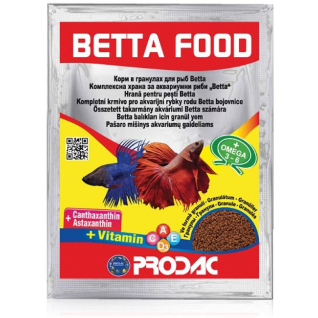 PRODAC BETTA FOOD granulės gaideliams 12g (24)