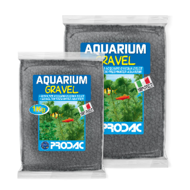 PRODAC Gruntas akvariumui juodas 2-3mm 2.5kg