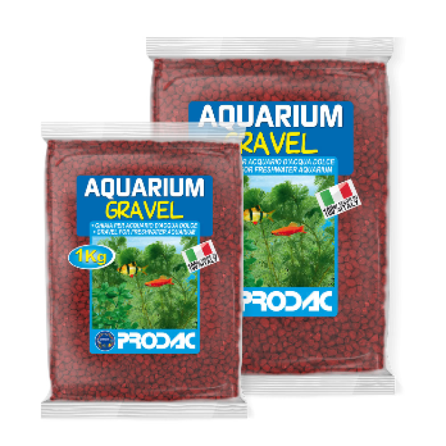 PRODAC Gruntas akvariumui raudonas 2-3mm 2.5kg