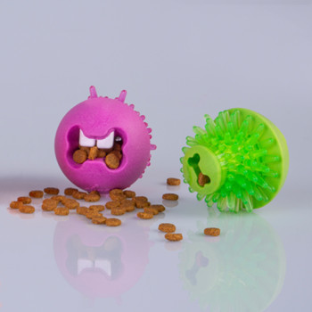 ROGZ FRED mėlynas kamuoliukas su spygliais 6.4cm