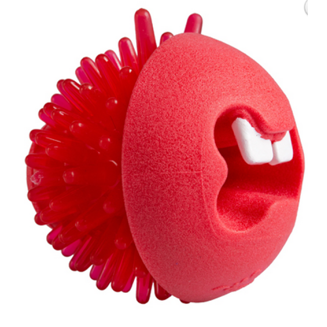 ROGZ FRED raudonas kamuoliukas su spygliais 6.4cm