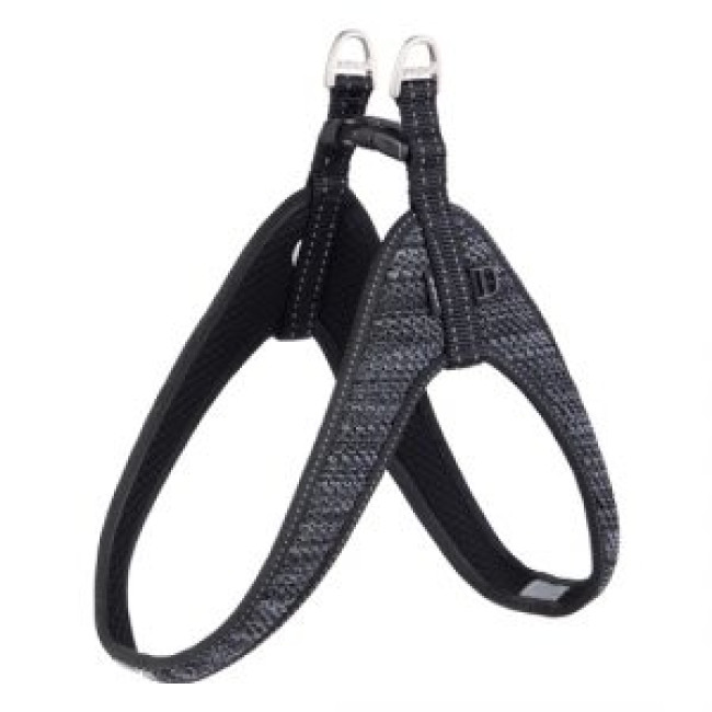 ROGZ juodos minkštos atspindinčios petnešos 36cm XS SJQ36