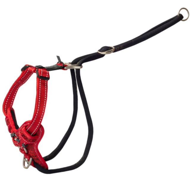 ROGZ Stop Pull Harness sarkanas siksnas 32-52cm