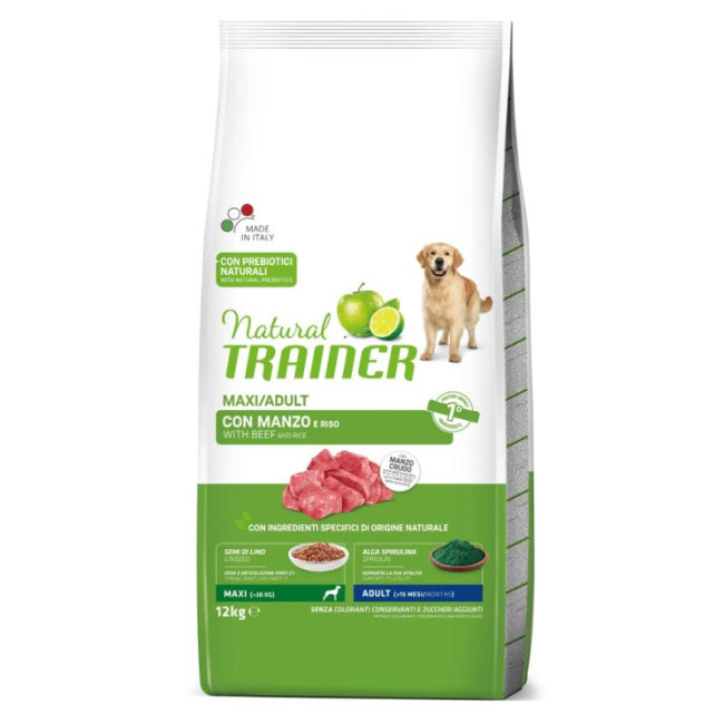 Trainer Natural MAXI ADULT ar Liellopu gaļu 12kg