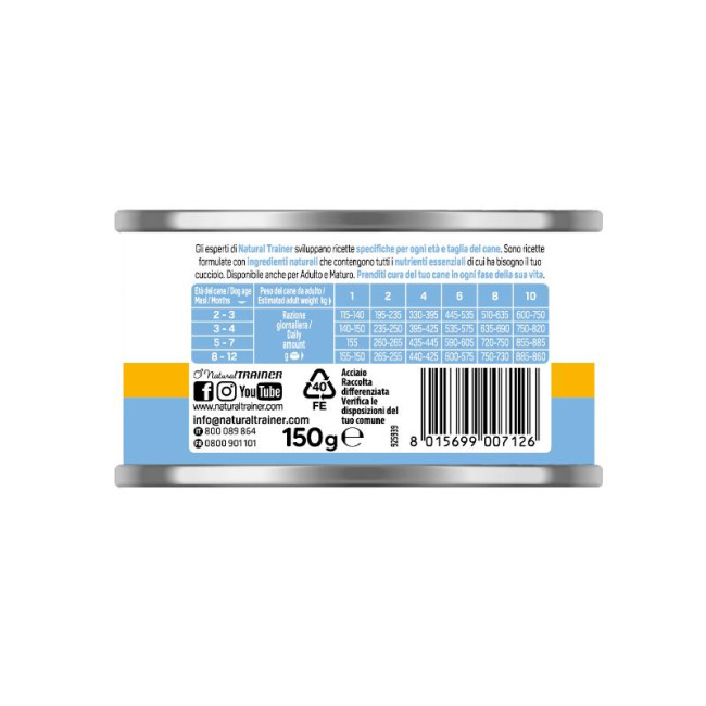 TRAINER NATURAL SMALL Puppy/Junior konservai šuniukams 150g (24)